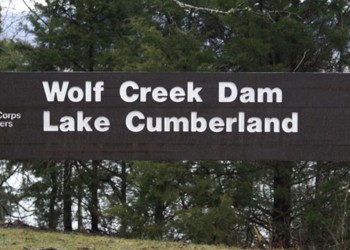 Wolf Creek Dam at Cumberland Lake